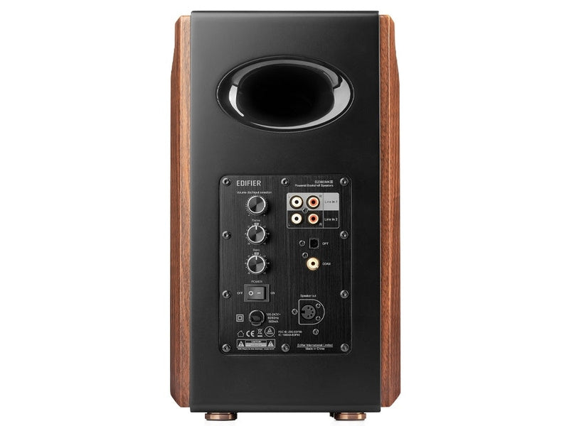 Edifier S2000MKIII 2.0 Lifestyle Active Bookshelf Bluetooth Studio Speakers - BT/AUX/Optical/Coaxial 124W RMS MDF Wood Panel