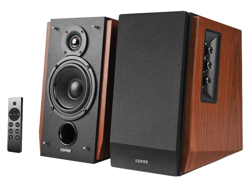 Edifier R1700BTS Bluetooth Bookshelf Speakers 66W RMS DUAL RCA INPUTS - BROWN