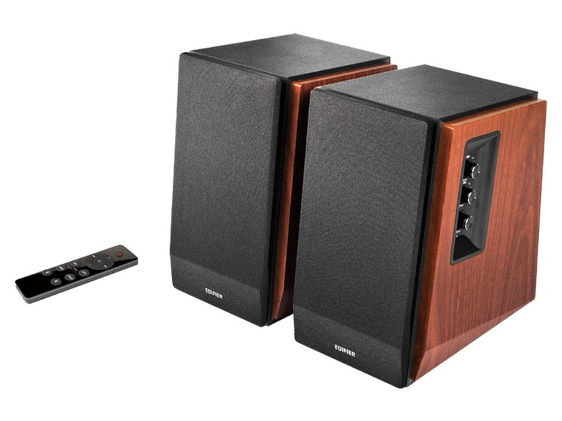 Edifier R1700BTS Bluetooth Bookshelf Speakers 66W RMS DUAL RCA INPUTS - BROWN
