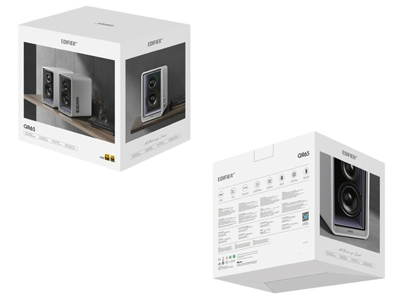 Edifier QR65 Bluetooth Desktop Active Monitor with GaN Charger - White
