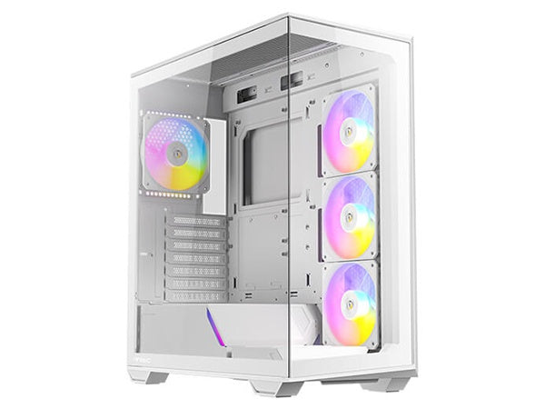 Antec C3 ARGB Panoramic Tempered Glass Mid-Tower ATX Case - White