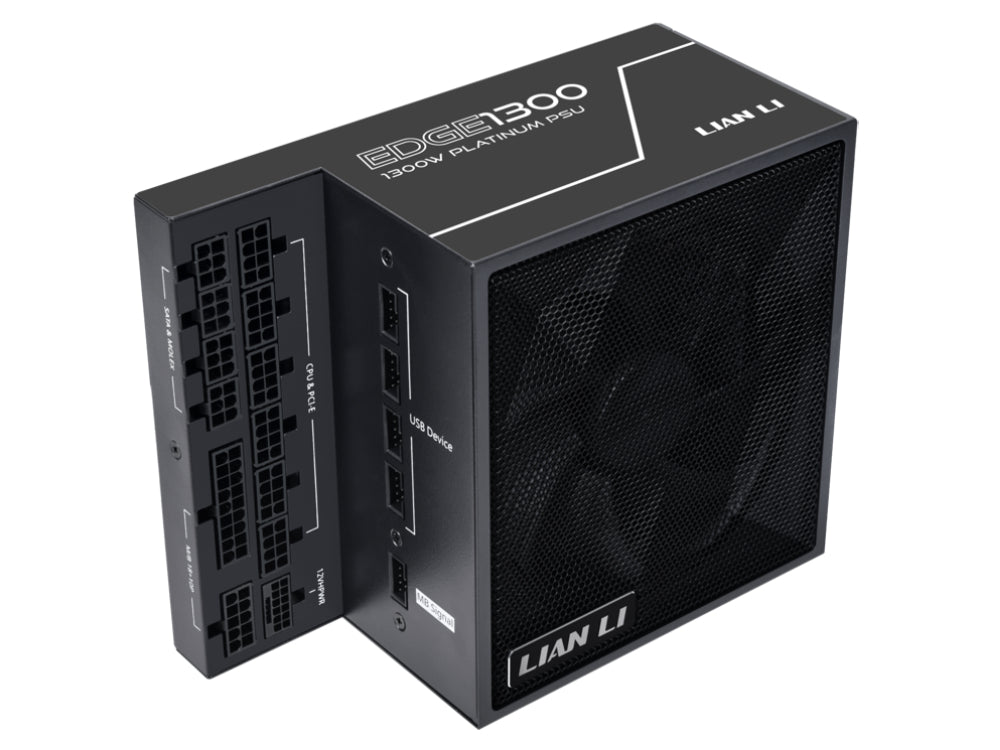 Lian Li EDGE 1300W 80 Plus Platinum Fully Modular ATX 3.1 Power Supply - Black