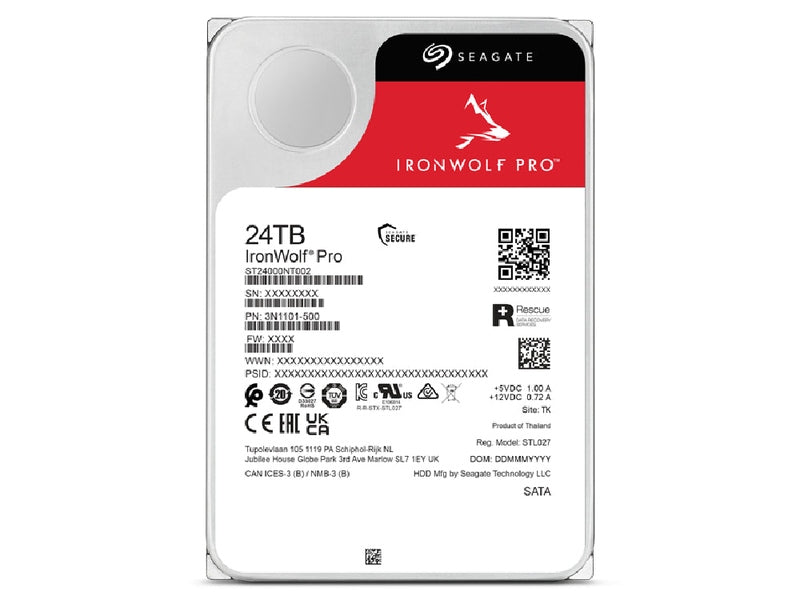 Seagate IronWolf Pro 24TB 3.5" SATA 7200RPM NAS Hard Drive