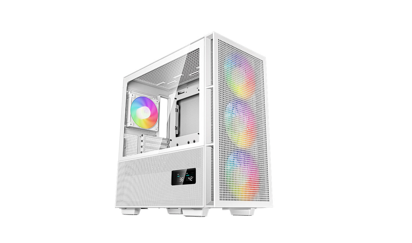 DeepCool CH560 DIGITAL White High Airflow Mid-Tower ATX Case