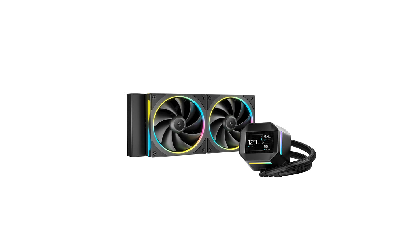 DeepCool LM240 ARGB Liquid Cooler With Mini LCD Screen