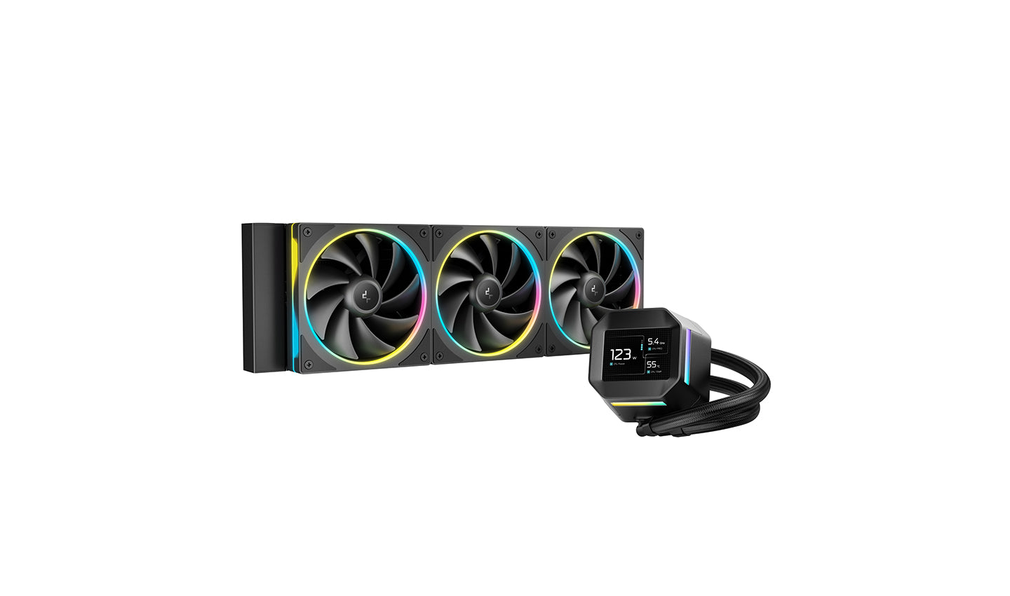 DeepCool LM360 ARGB Liquid Cooler Mini LCD Screen