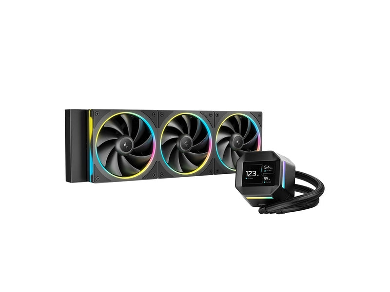 DeepCool LM360 ARGB Liquid Cooler Mini LCD Screen