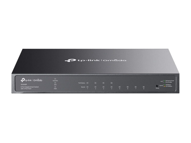 TP-Link TL-SG2008P JetStream 8-Port Gigabit Smart Switch with 4-Port PoE+