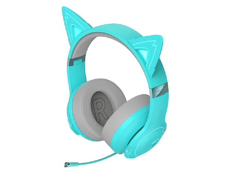 Edifier G5BTCAT-TUR CAT Low Latency Bluetooth Hi-Res RGB Gaming Headset - Turquoise