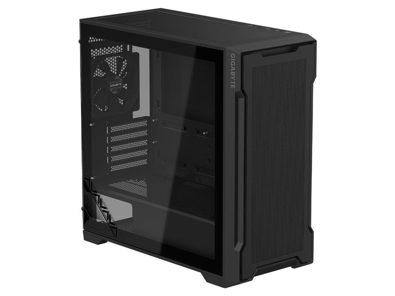 Gigabyte C102 Glass Tempered Glass Mid-Tower Micro-ATX Case - Black