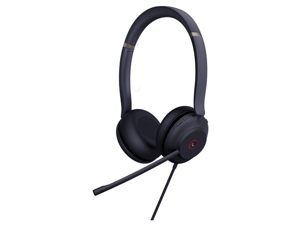Yealink Wired UH37 MS Stereo Headset, Noise Cancelling Mic, Leather, USB-C, C to A Adapter