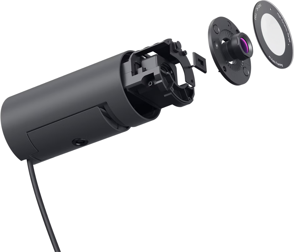 Dell WB5023 Pro 2K QHD Wired USB 2.0 Webcam - Black