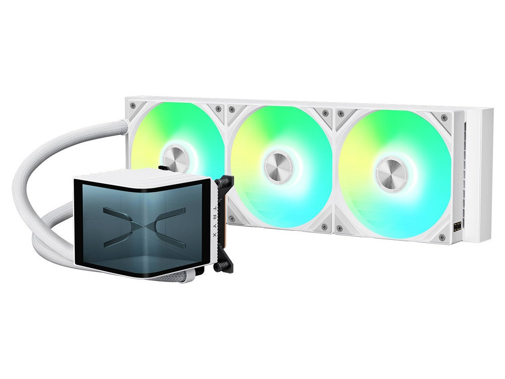 TRYX Panorama ARGB 360mm All-in-One Liquid CPU Cooler - White
