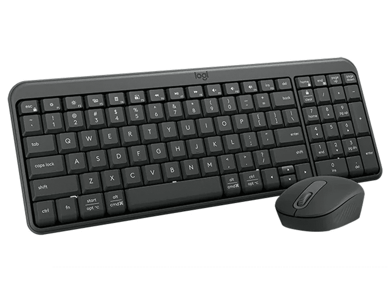 Logitech MK250 Compact Wireless Keyboard & Mouse Combo - Graphite