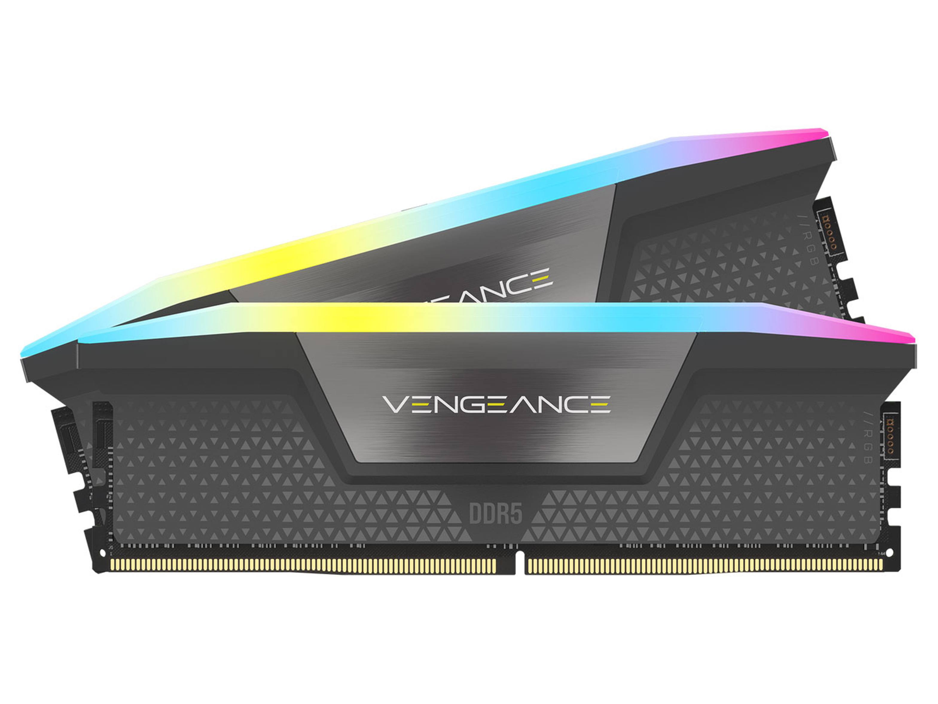 Corsair Vengeance RGB 32GB 2x16GB DDR5 DRAM 6000MT/s CL38 Memory Kit CMH32GX5M2B6000Z38