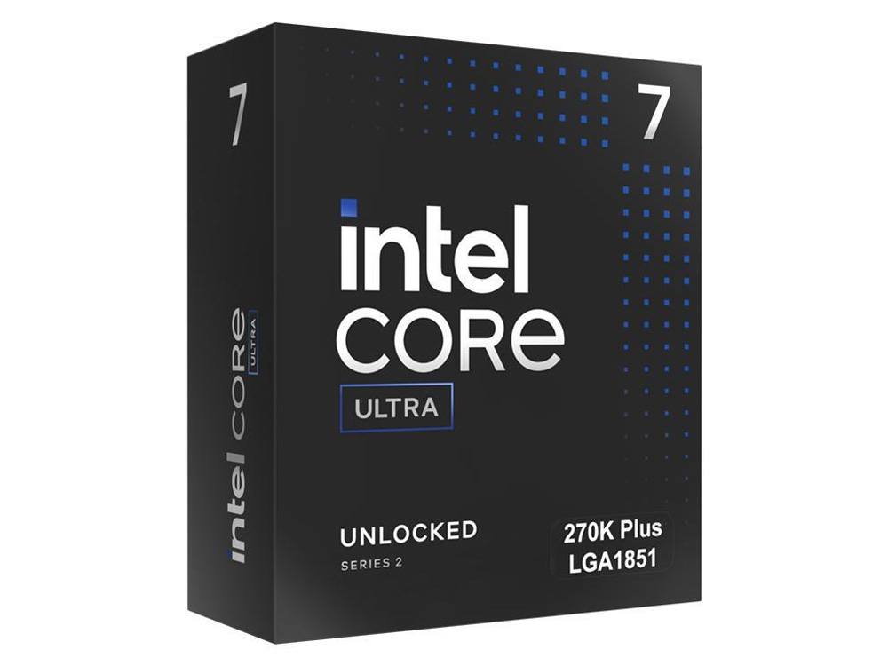 Intel Core Ultra 7 processor 270K Plus LGA1851 36M Cache, up to 5.50 GHz 15th Gen - No CPU Cooler Included