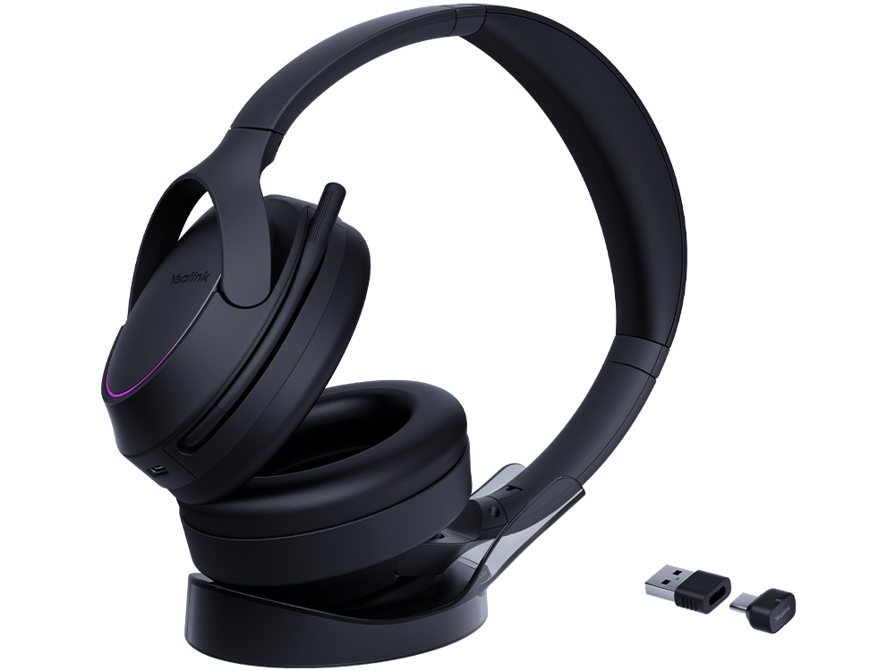 Yealink Wireless BH78-CH-C/A MS Stereo BT ANC Headset w/ Charging Stand