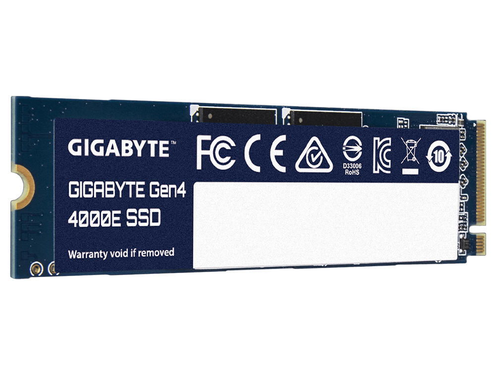 Gigabyte Gen4 4000E 1TB NVMe PCIe 4.0 M.2 2280 SSD, Up to 4000 MB/s, 3900 MB/s