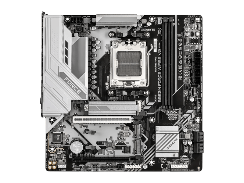 GIGABYTE B850M FORCE Wi-Fi 6E V2 AM5 mATX Motherboard B850M FORCE WF6E V2