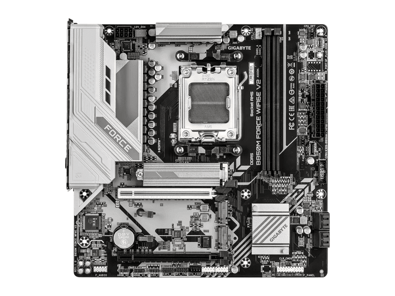 GIGABYTE B850M FORCE Wi-Fi 6E V2 AM5 mATX Motherboard B850M FORCE WF6E V2