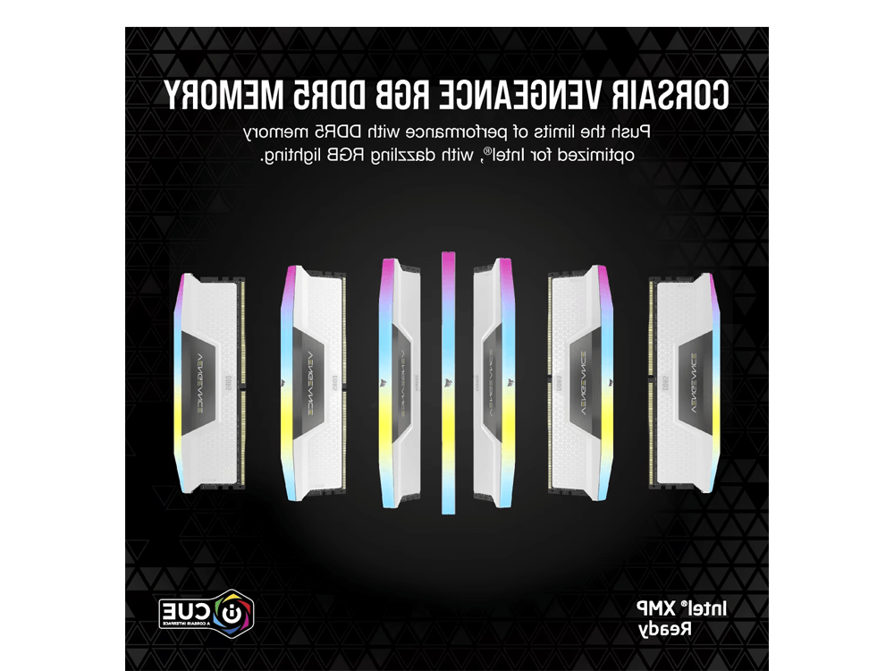 Corsair Vengeance RGB 16GB 2 x 8GB DDR5 5200MHz CL40 INTEL XMP & AMD EXPO Desktop Memory - CMH16GX5M2B5200Z40W