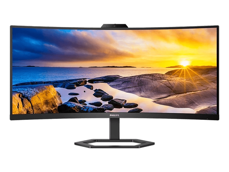Philips 34E1C5600HE 34" Curved Monitor with USB-C Docking, USBHub, SPEAKERS, Webcam