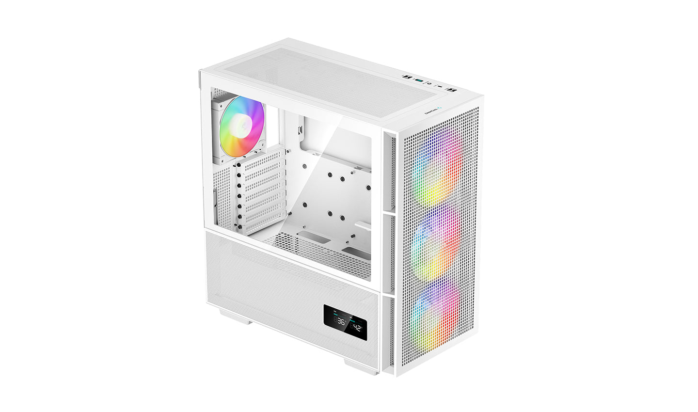 DeepCool CH560 DIGITAL White High Airflow Mid-Tower ATX Case