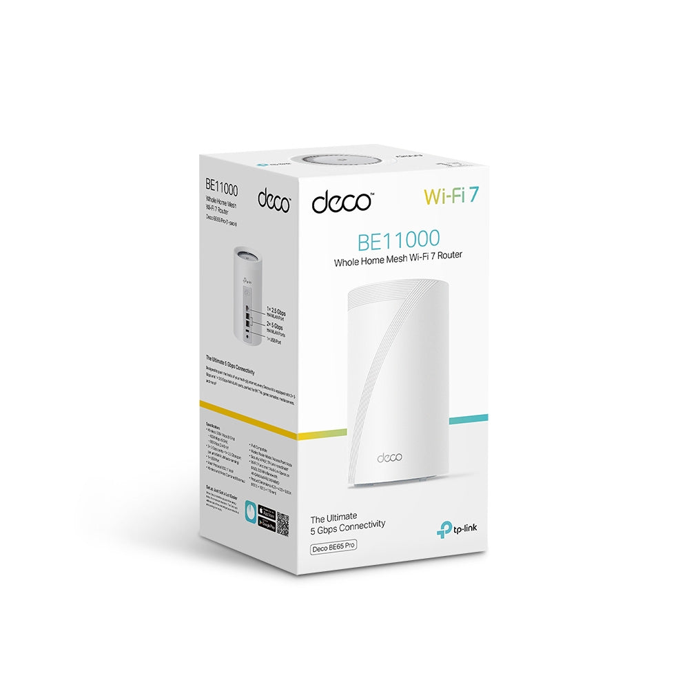 TP-Link Deco BE65 Pro 1-pack BE11000 Whole Home Mesh WiFi 7 System