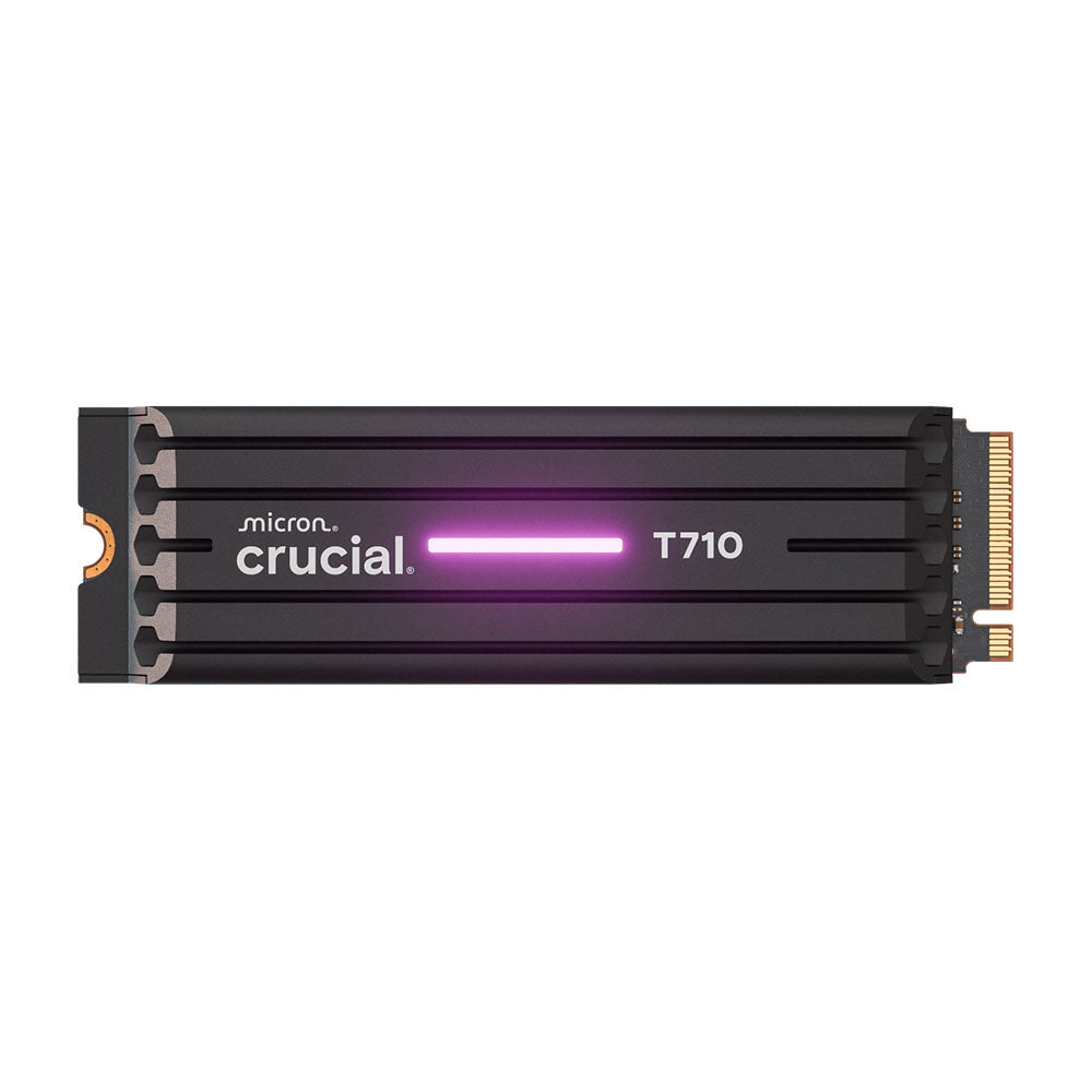 Crucial T710 2TB PCIe Gen5 NVMe 2280 SSD w Heatsink - CT2000T710SSD5