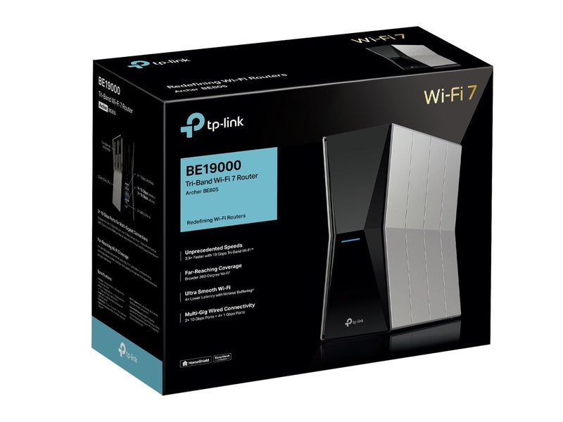 TP-Link Archer BE805 BE19000 Tri-Band Wi-Fi 7 Router