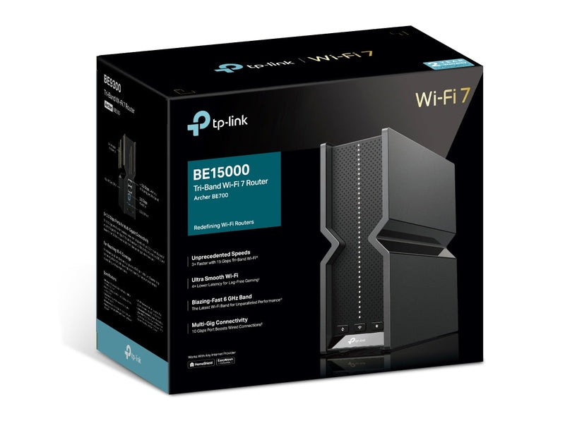 TP-Link Archer BE700 BE15000 Tri-Band Wi-Fi 7 Router