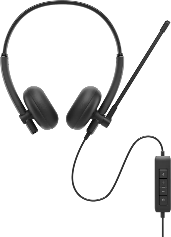 Dell WH125 Wired Headset - Black