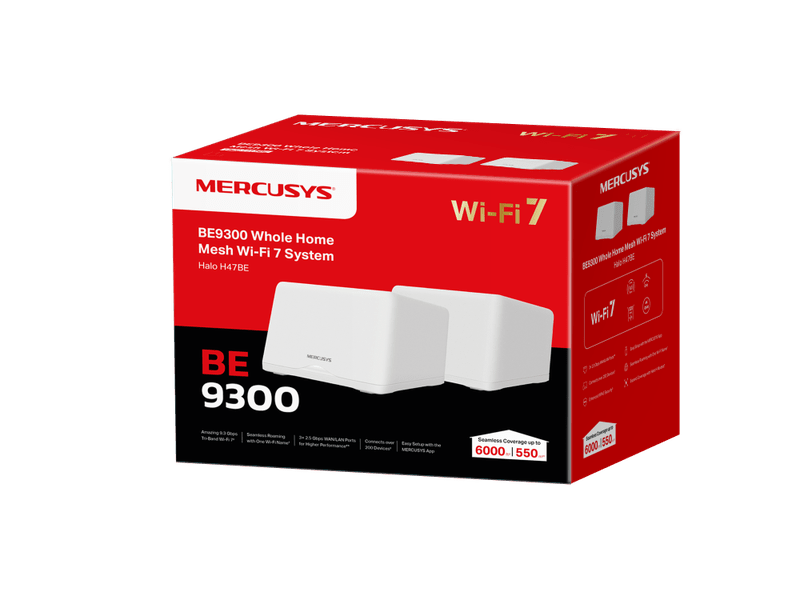 TP-Link Mercusys Halo H47BE BE9300 Whole Home Mesh Wi-Fi 7 System 2-pack Halo H47BE 2-pack