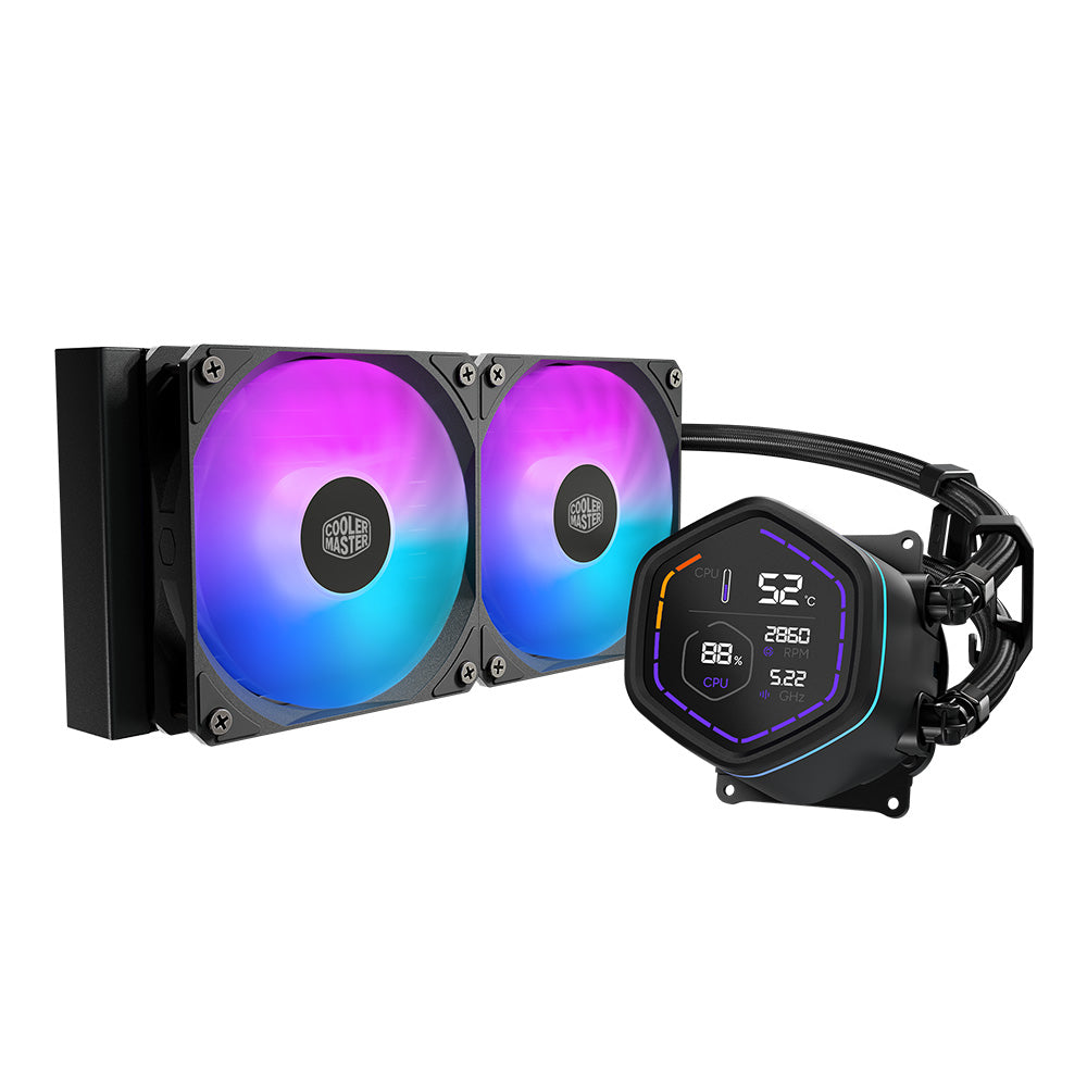 Cooler Master MasterLiquid Core Nex 240mm ARGB CPU Liquid Cooler - Black