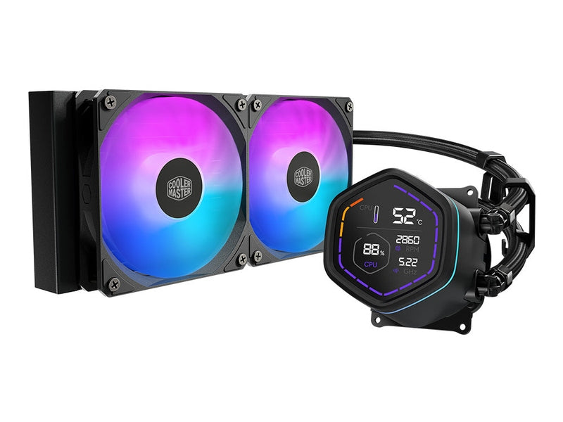 Cooler Master MasterLiquid Core Nex 240mm ARGB CPU Liquid Cooler - Black