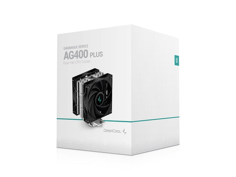 DeepCool AG400 PLUS Single Tower CPU Cooler Dual Fans