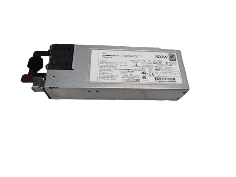 HPE 500w 865408-B21 Flex-Shot Hot Swap Low Halogen 80+Platinum Power Supply Unit-Refurbished