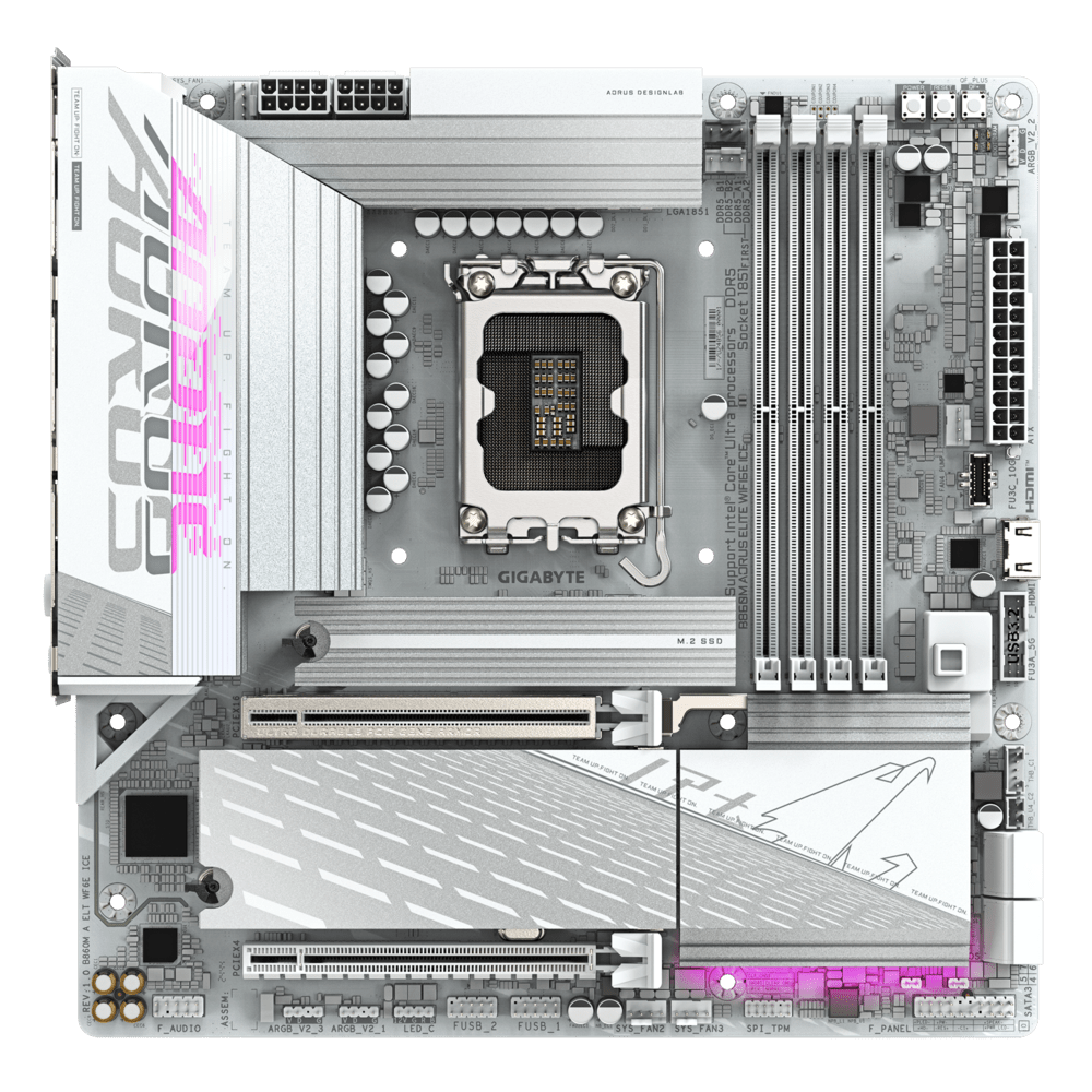 Gigabyte B860M A ELT WF6E ICE Motherboard