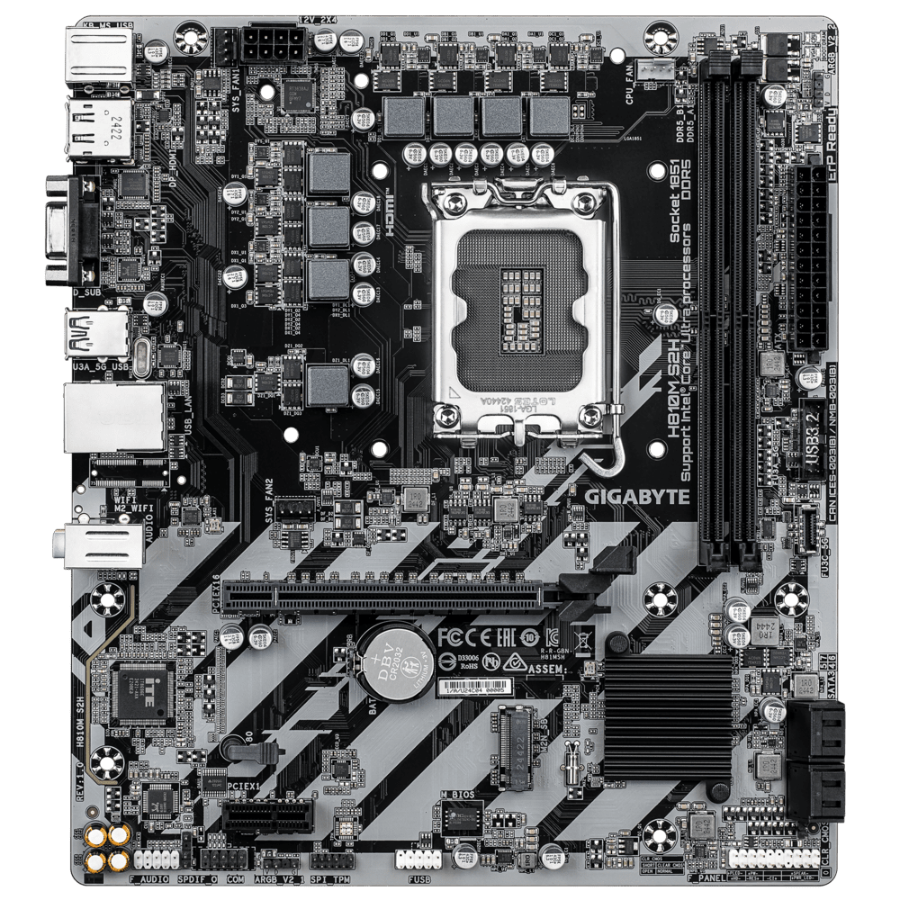 Gigabyte H810M S2H Intel LGA 1851 ATX Motherboard