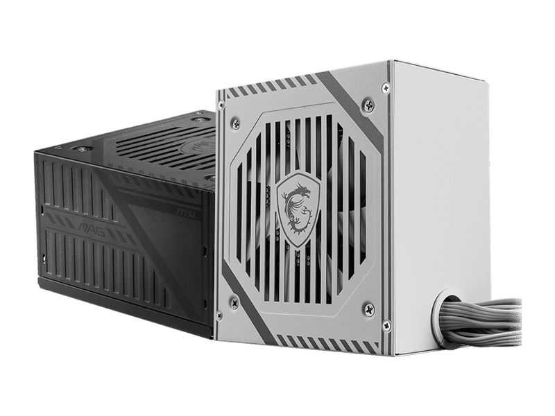 MSI MAG A650BNL WHITE 650W Power Supply, 80 PLUS Bronze, up to 85% Efficiency, Active PFC, OCP / OVP / OPP / SCP