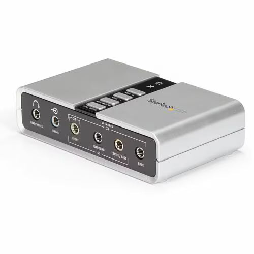 StarTech 7.1 USB Audio Adapter External Sound Card with SPDIF Digital Audio