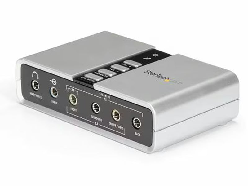 StarTech 7.1 USB Audio Adapter External Sound Card with SPDIF Digital Audio
