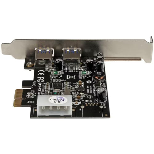 StarTech 2 Port PCI Express (PCIe) SuperSpeed USB 3.0 Card Adapter with UASP - LP4 Power
