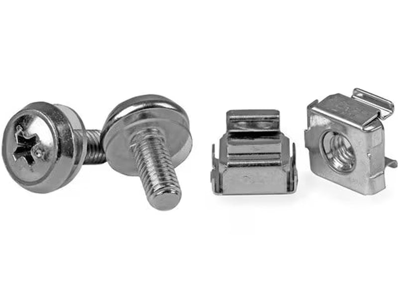 StarTech 50 Pkg M5 Mounting Screws and Cage Nuts for Server Rack Cabinet