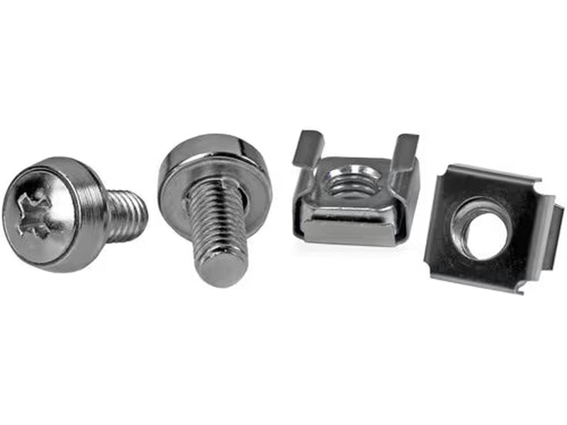 StarTech 50 Pkg M6 Mounting Screws and Cage Nuts for Server Rack Cabinet