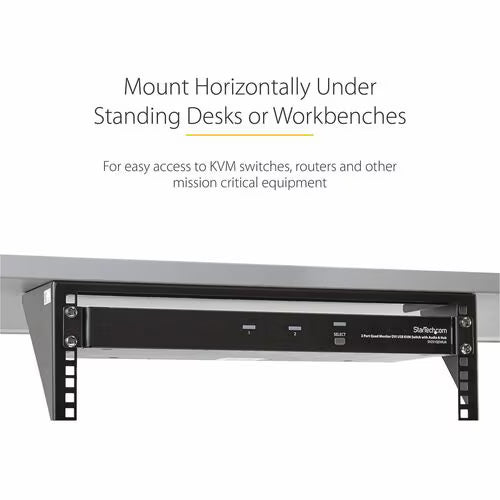 StarTech 3U 19in Steel Vertical Wall Mount Equipment Rack Bracket