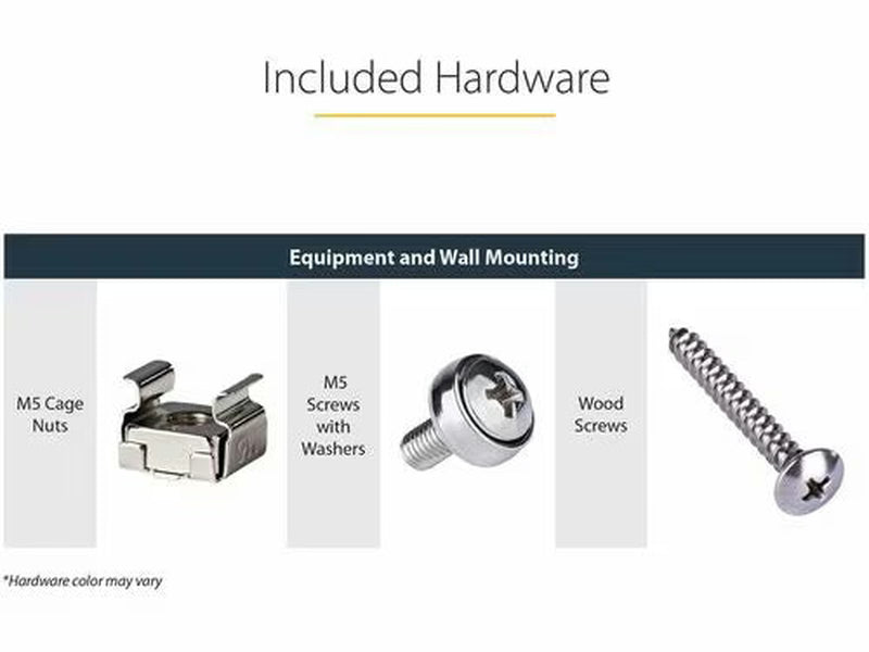 StarTech 4U 19in Steel Vertical Wallmount Equipment Rack Bracket