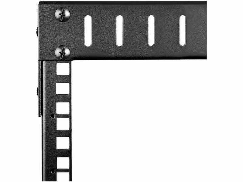 StarTech 2-Post 8U Heavy-Duty Wall Mount Network Rack, 19" Open Frame Server Rack with Adjustable Depth, Wall Mount Data Rack for IT / AV / Patch Panel / Computer Equipment - Cage Nuts and Screws Included