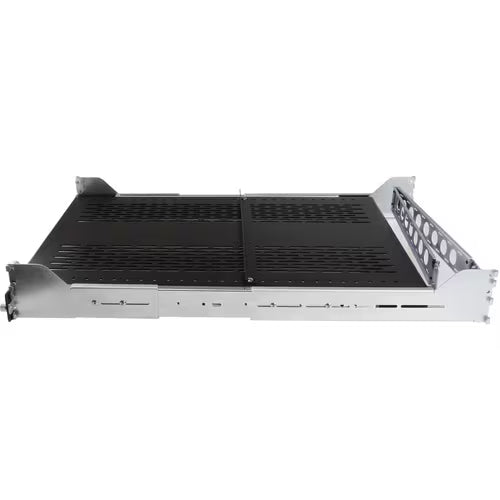 StarTech 2U Vented Sliding Rack Shelf w/ Cable Management Arm & 27.7 to 31.6in Adjustable Mounting Depth - 110lbs / 50kg - 24in Deep