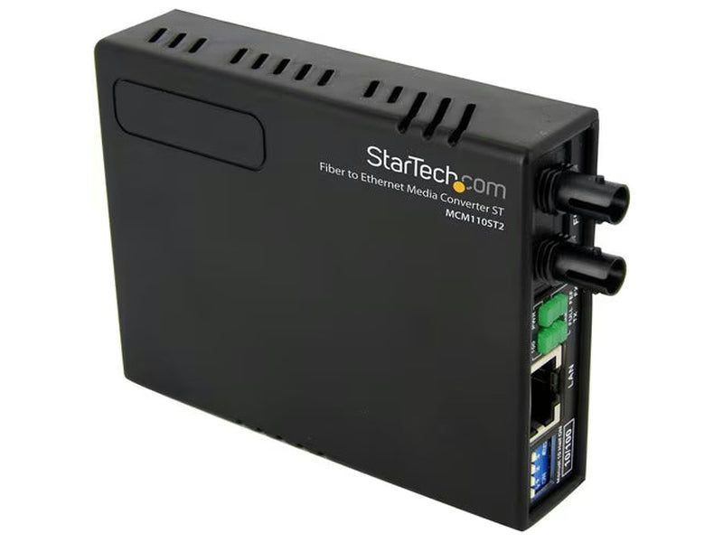 StarTech 10/100 Multi Mode Fiber Copper Fast Ethernet Media Converter ST 2 km